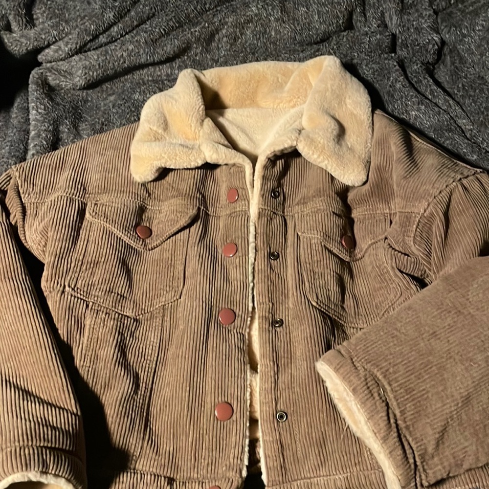Levi’s brown corduroy fur jacket